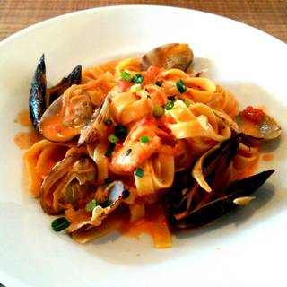 海の幸のタリアテッレ