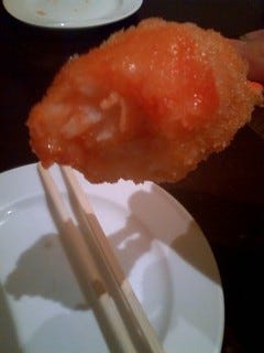 カニ爪の揚げ物