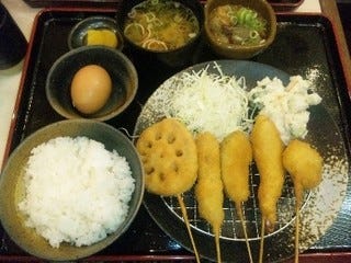 串かつランチ５本