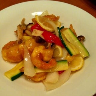 海老のレモンソース