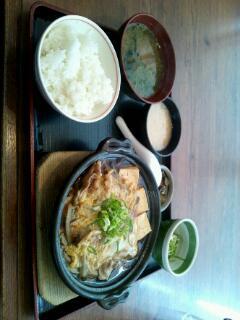 柳川風とろろ鍋定食