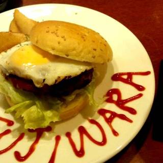 東成街道玉手箱限定メニューハンバーガーセット