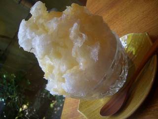 天然氷のかき氷