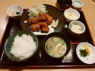 地獄蒸しから揚げ定食