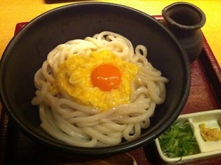 釜玉のおうどん