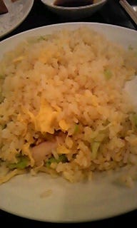 蟹とレタスのチャーハン