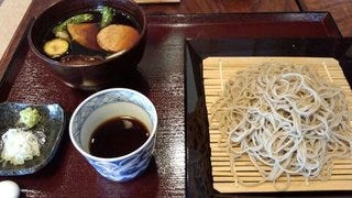 野菜の素揚げ椀ざる蕎麦