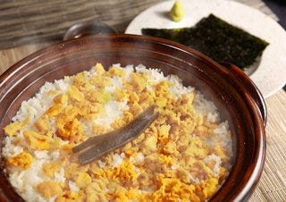 一塩　雲丹飯　有明海苔添え