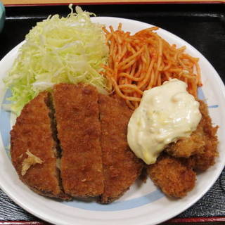 メンチカツとカキフライ