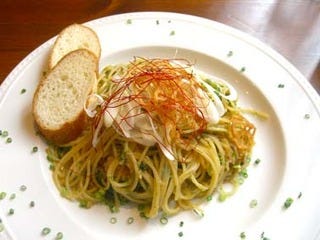 ツナと生青のりの和風パスタ
