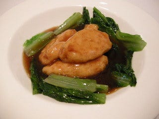 揚げ豆腐と海老卵の煮込み