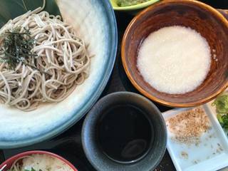 とろろ蕎麦と本日の小丼のとろろ蕎麦