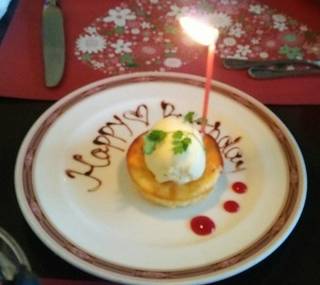 季節のお誕生日コース《春》 お誕生日のための特別デザート