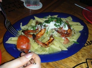 シュリンプのペンネ