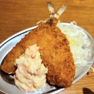 アジフライと紅タルタル