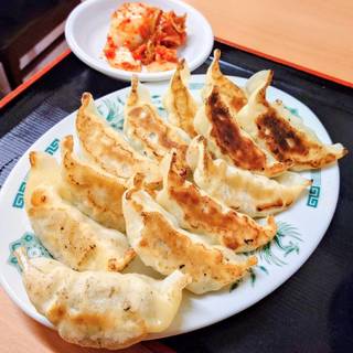 Ｗ餃子定食（白菜キムチ）