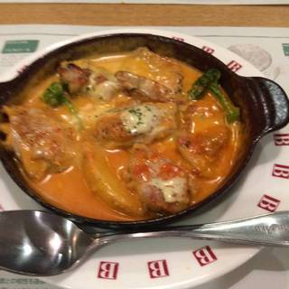 ベーコンとブロッコリーのトマトクリームドリア