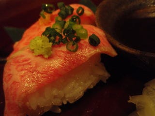 米沢牛霜降りにぎり