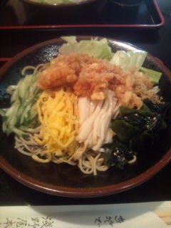 冷やしたぬきそば