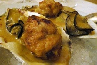 牡蠣と鱈の白子のグラタン