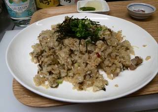 豚と高菜のチャーハン