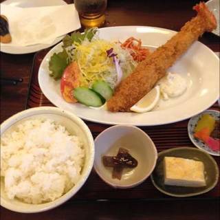 メガジャンボ海老フライ定食