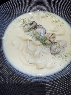 かきクリームのおうどん