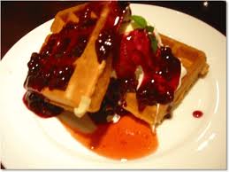 ブルーベリーワッフル