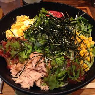 ツナと海藻のサラダすぱ