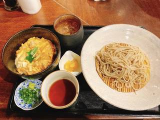 ざるそばと親子丼定食