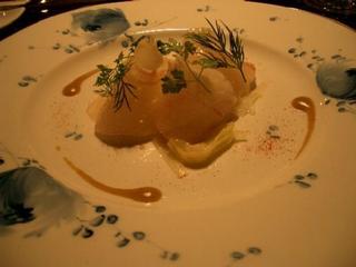 寒平目のマリネ