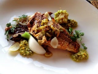 鮮魚のグリル　バルサミコソース