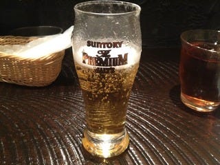 ランチグラスビール