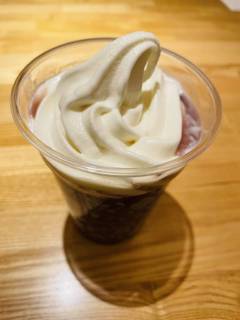 ソフトクリームしるこ