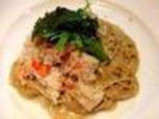 タラバ蟹のカニ味噌パスタ