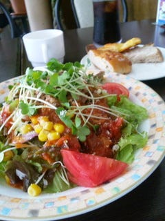 ツナとトマトのサラダスパゲッティ