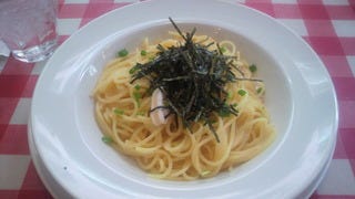 タラコとイカのパスタ