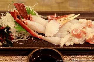 オホーツク産活ずわい蟹 刺身