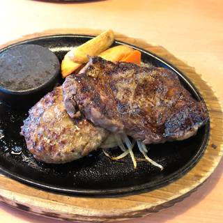 豪州産　リブロースステーキ＆あさくまハンバーグ