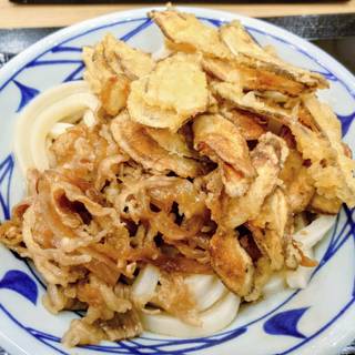 牛ごぼう天ぶっかけうどん