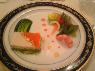 タラバ蟹とブロッコリーのガトー仕立て