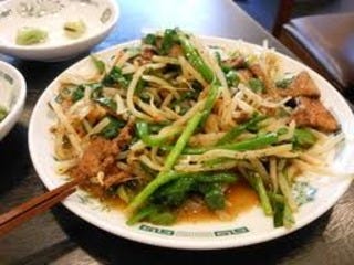 ニラレバ炒め定食