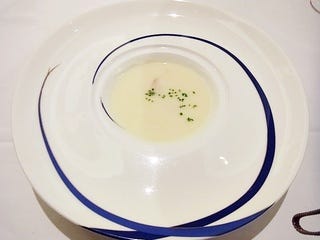 ハマグリと蕪のクリームスープ