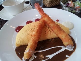 海老フライオムライス