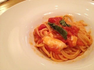 スパゲッティ　フレッシュトマト＆バジル