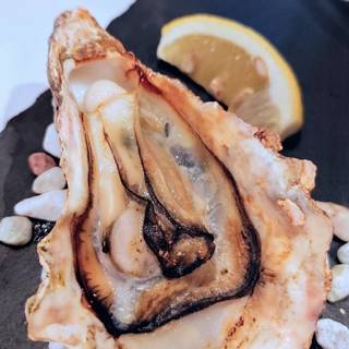 焼き牡蠣　素焼きレモン