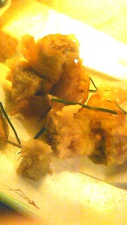 つくねの蓮根挟み揚げ