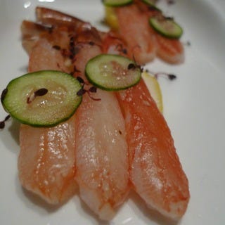 ズワイ蟹のお刺身