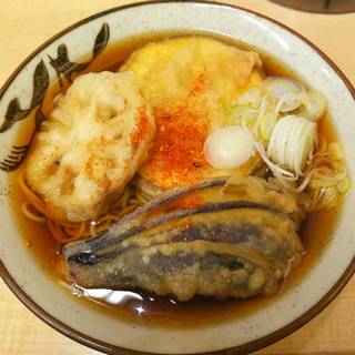 野菜天そば