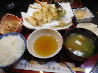 天ぷら定食㊤